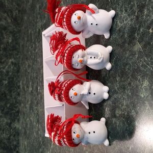 NIB adorable Kurt Adler snowman ornaments